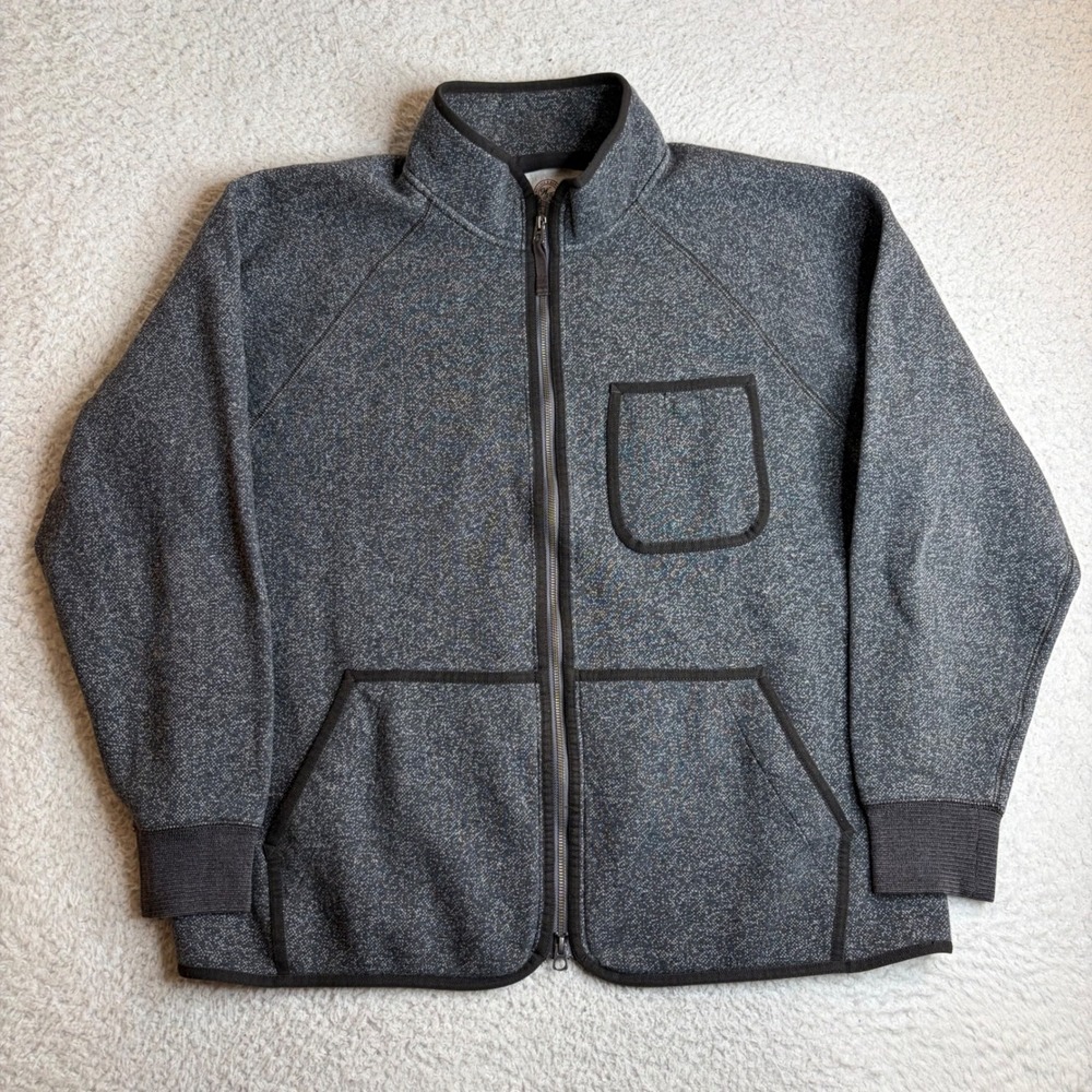 Wallace & Barnes Athletic Supplies XXL Grey Salt & Pepper Full Zip Jacket BC007
